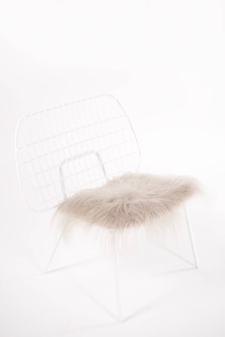 Nude Icelandic Sheepskin Chair Pad