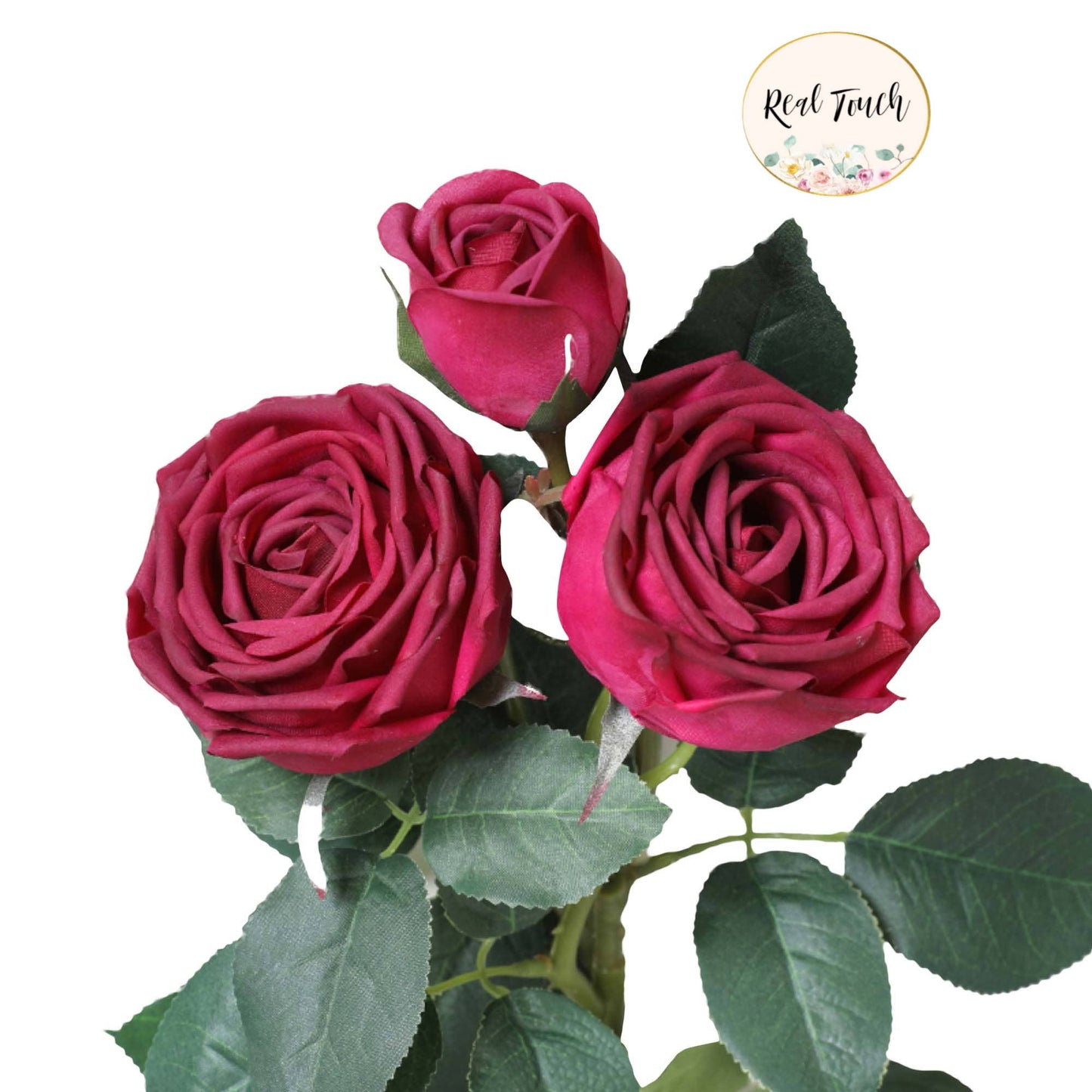 Real Touch Cabbage Rose: Living Coral