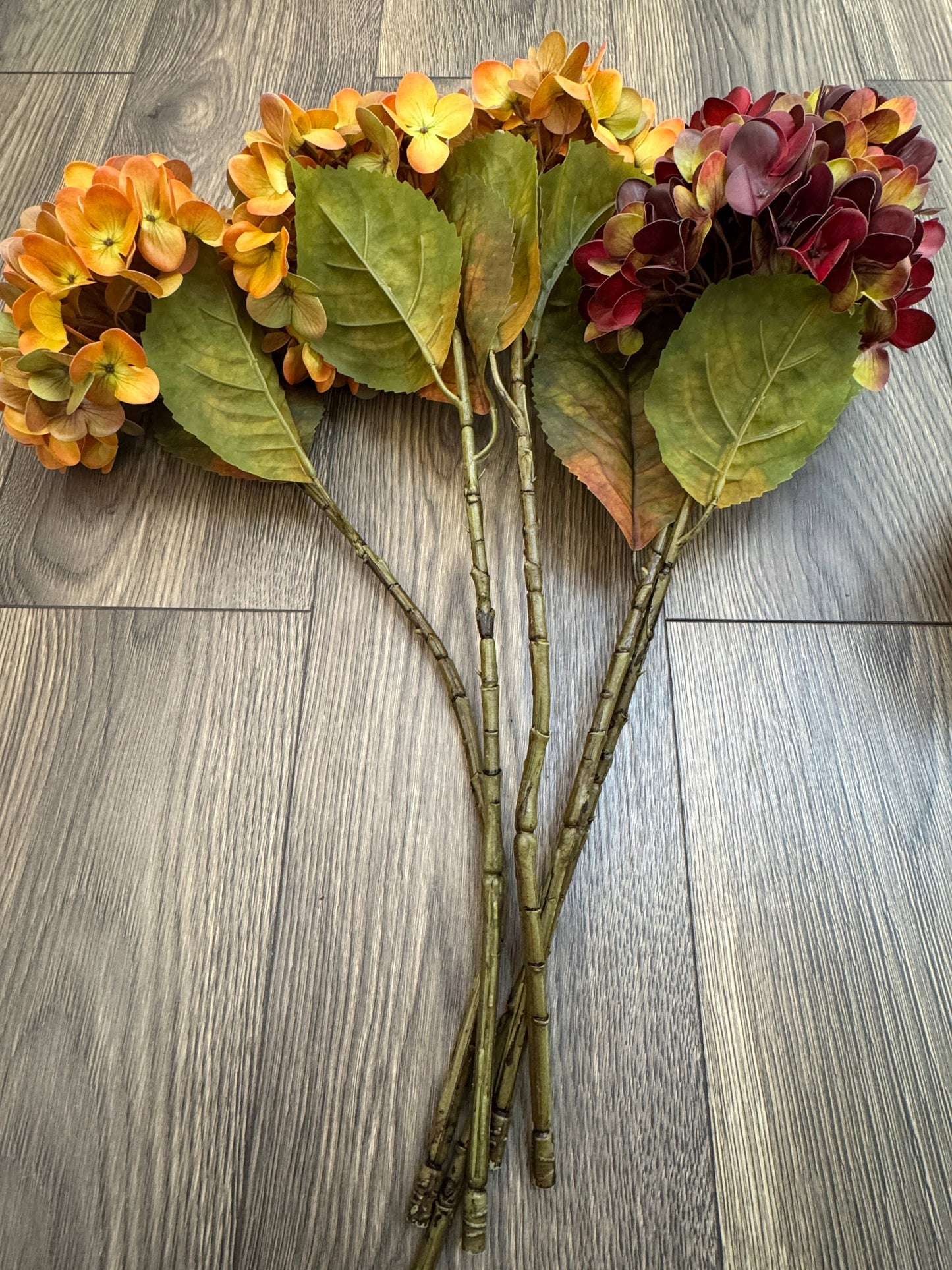 22" Soft Touch Hydrangea Stem – Fall