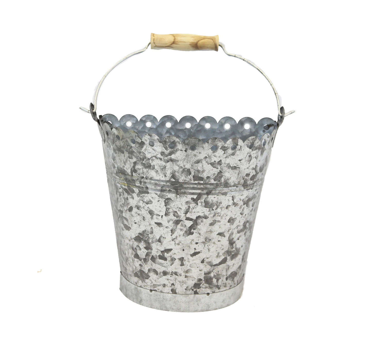 Large Scalloped Half Pail
