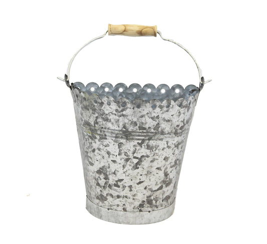 Large Scalloped Half Pail
