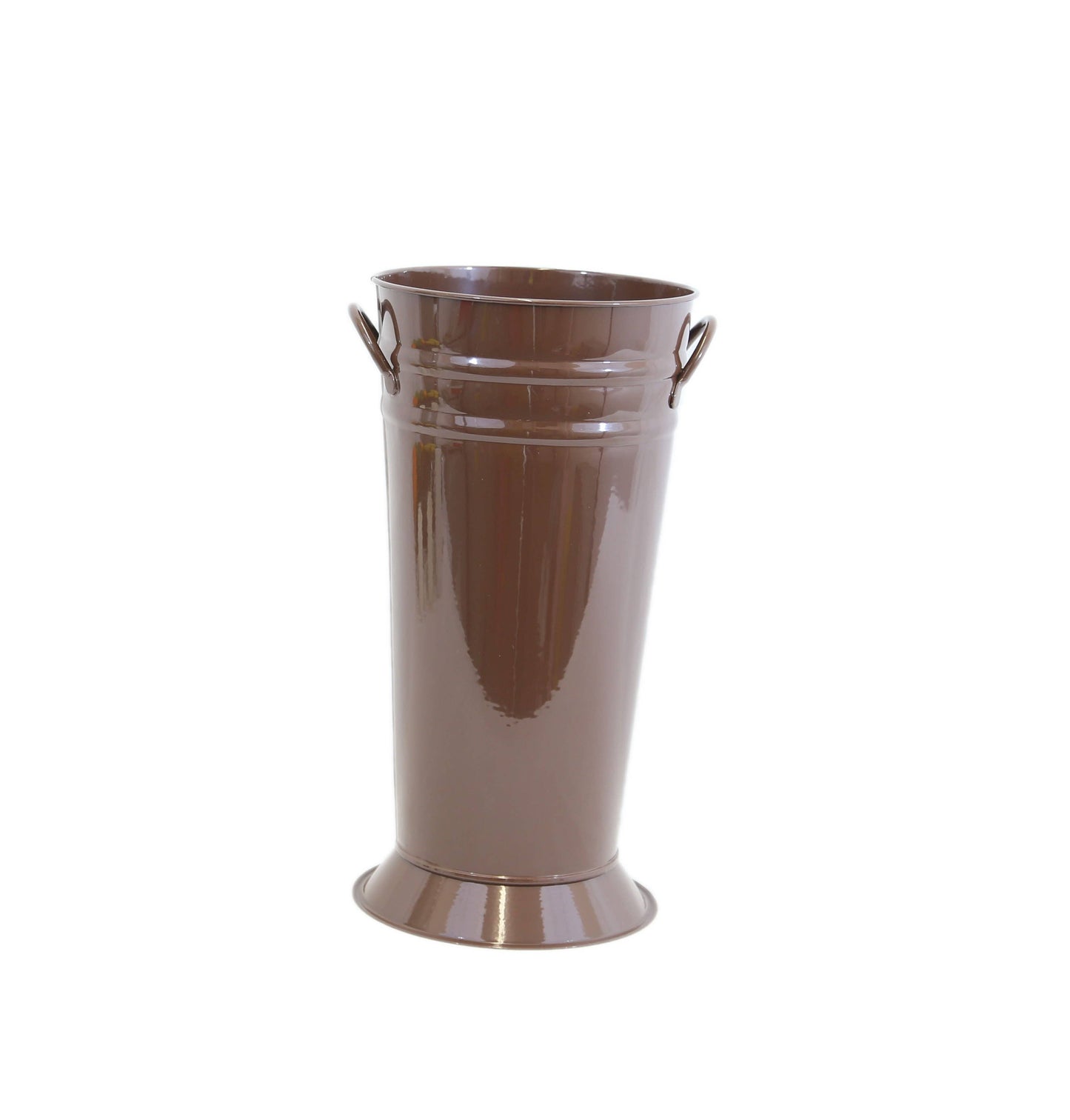 14" French Bucket with Flared Base: Aqua