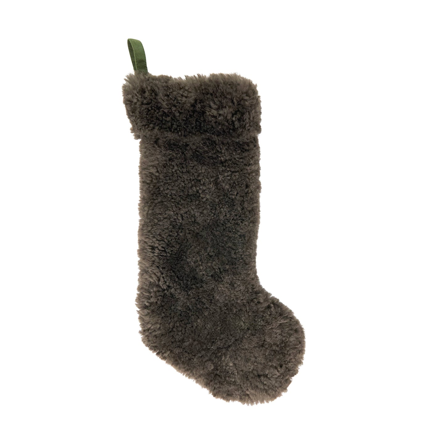 Cozy Lamb Fur Stocking: Ivory