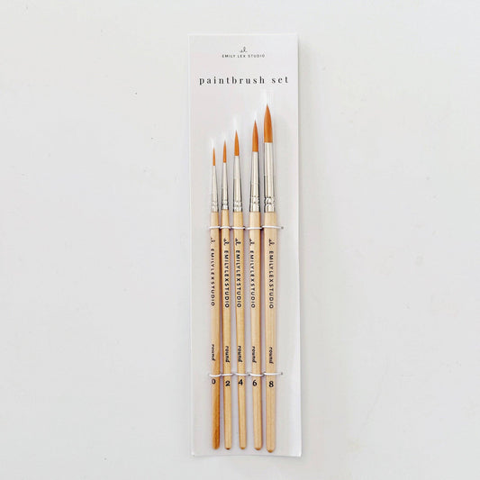 Watercolor Paintbrush Set/5