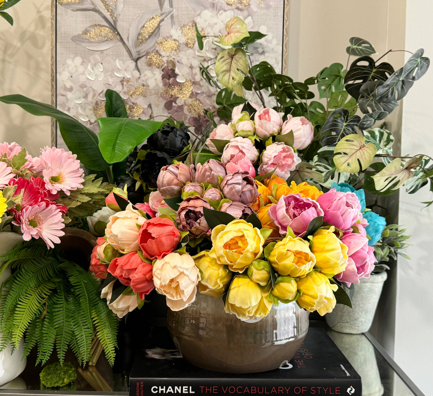 Real Touch Peonies: Begonia Pink