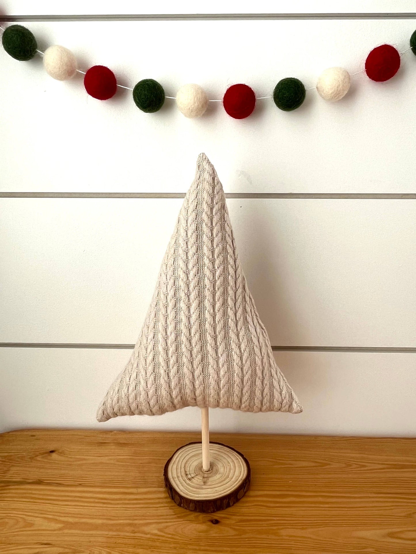 3 pc/set Fabric Vintage Print Christmas Tree