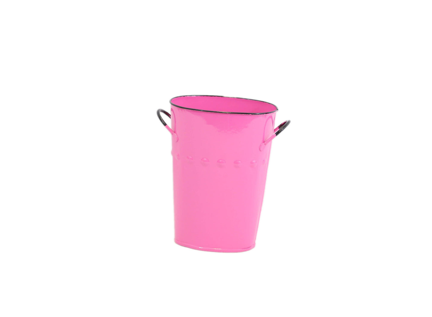 11" Oval French Bucket: Aqua