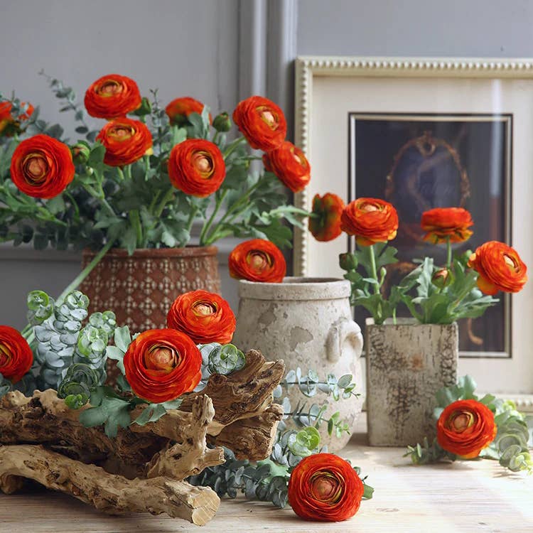 19"-Real Touch Ranunculus : Mauve