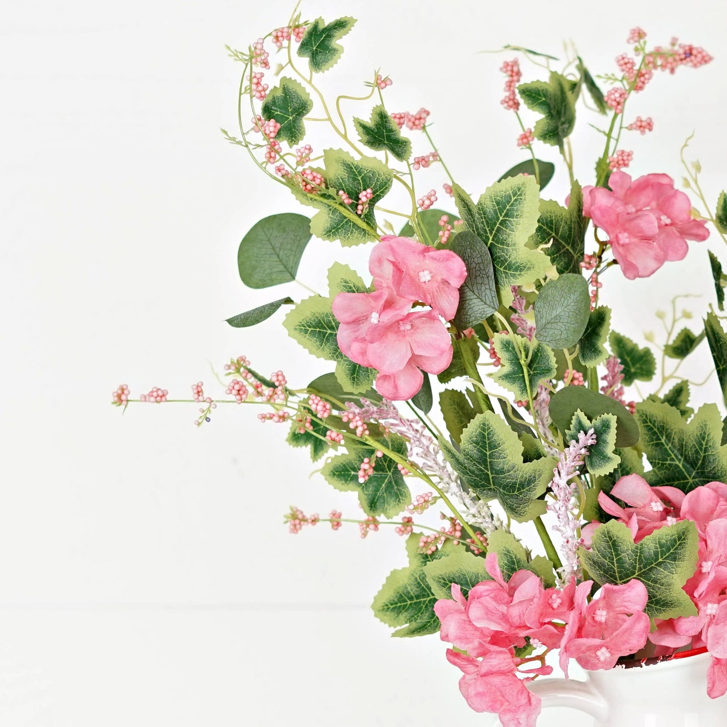24in Pink Hydrangea Garden Spray