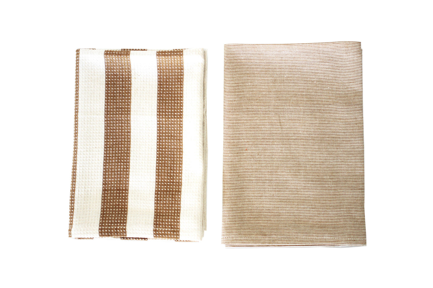 Striped Tea Towel set of 2 Yellow