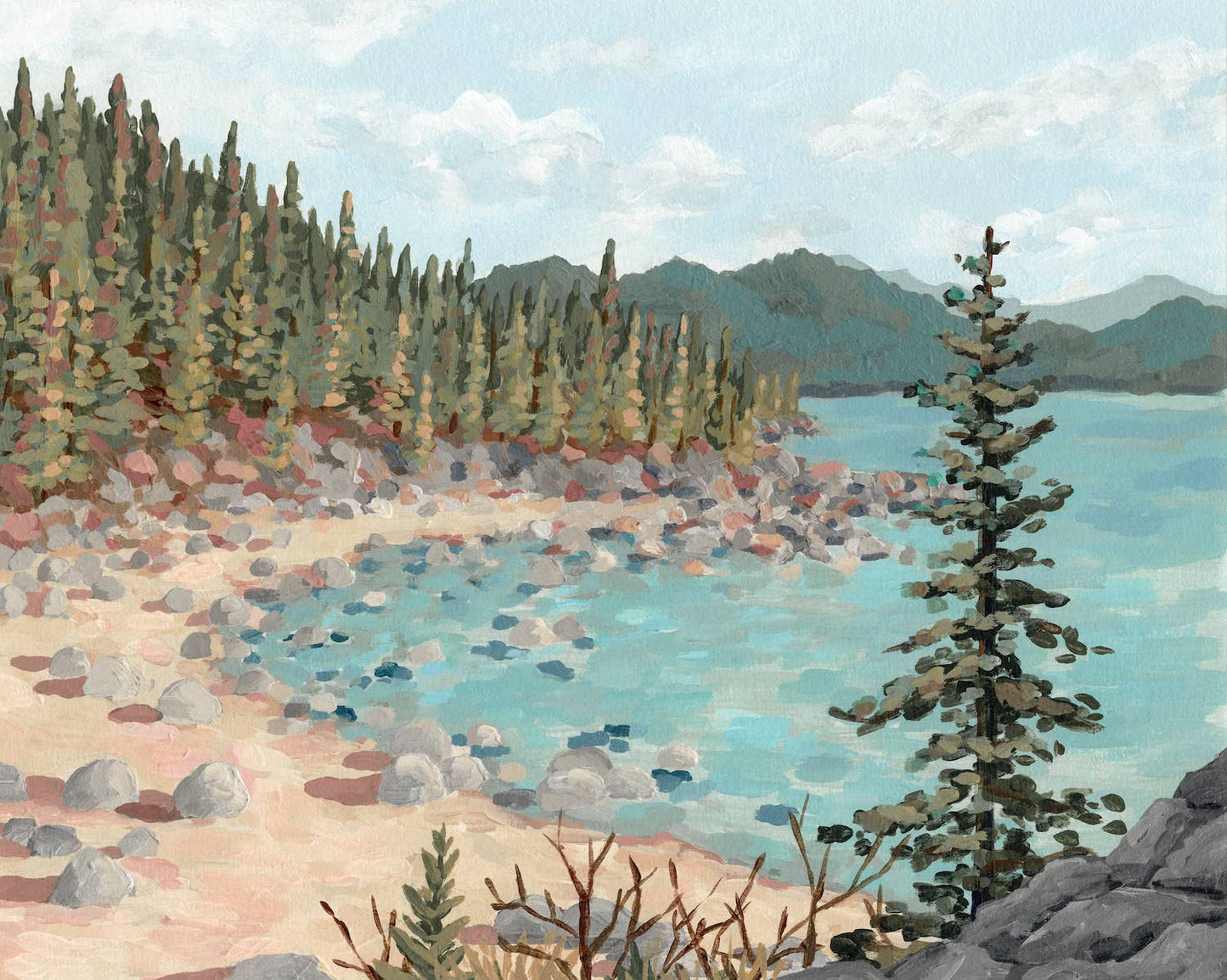 "Secret Cove" Print Only 11x14