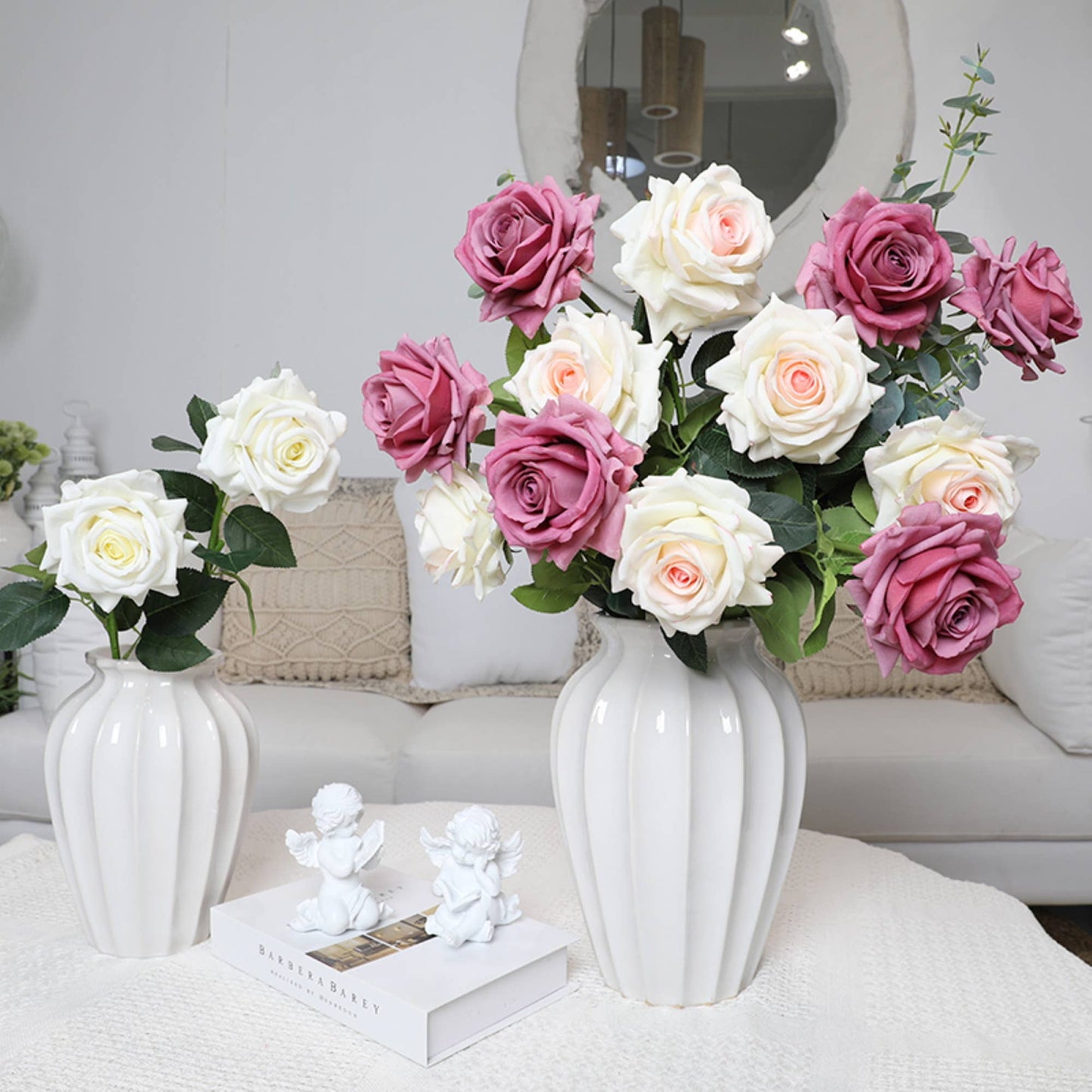 29" Real Touch Rose: Pale Pink