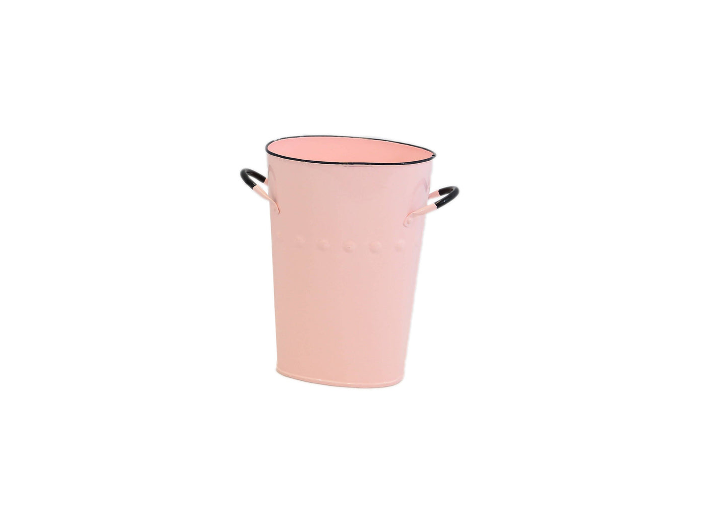 11" Oval French Bucket: Aqua