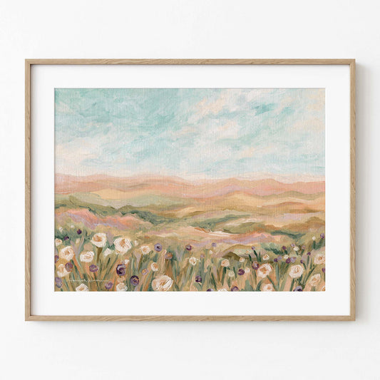 "Fields of Blooms" Print: 11x14