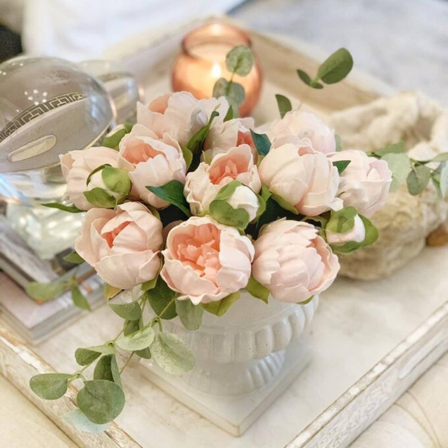 Real Touch Peonies: Begonia Pink
