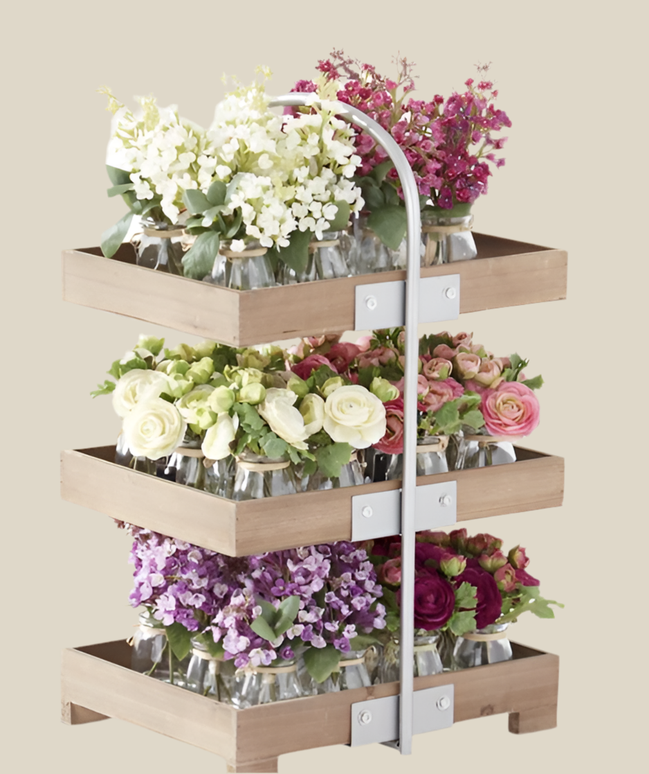 9.25" Lilacs in Bud Vase/Faux Water
