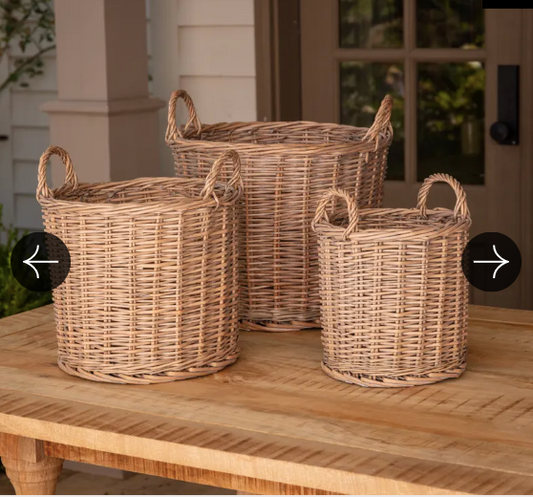 Woven Seagrass Floor Baskets
