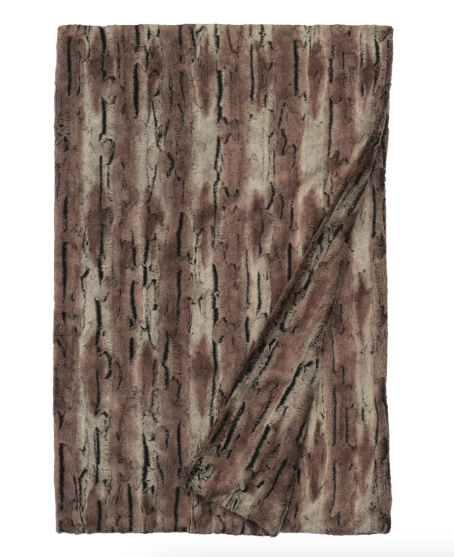 Pewter Fox Cuddle Throw 54 x 72
