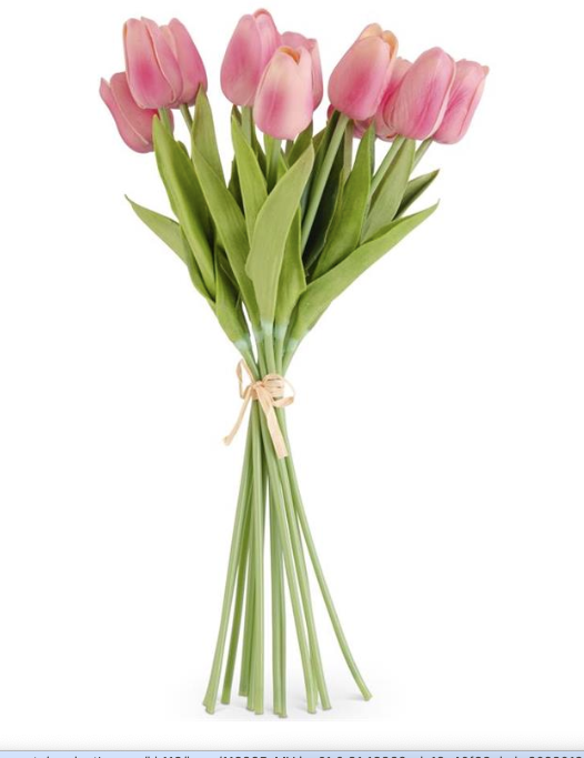 13" Dozen Real Touch Tulips - Mauve