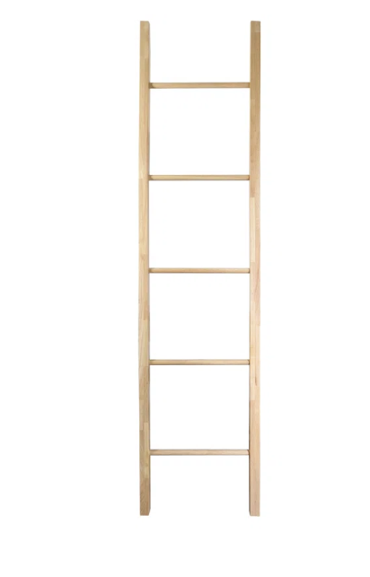 Natural Wood Blanket Ladder 6.7'