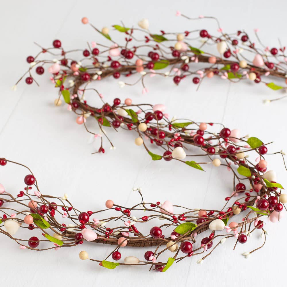 Red & Pink Berries Stem