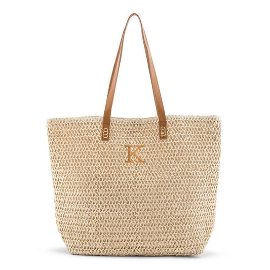 Extra-Large Woven Straw Tote Bag