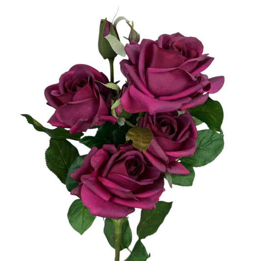 28.75" Real Touch Rose Stem - 6 Flowers