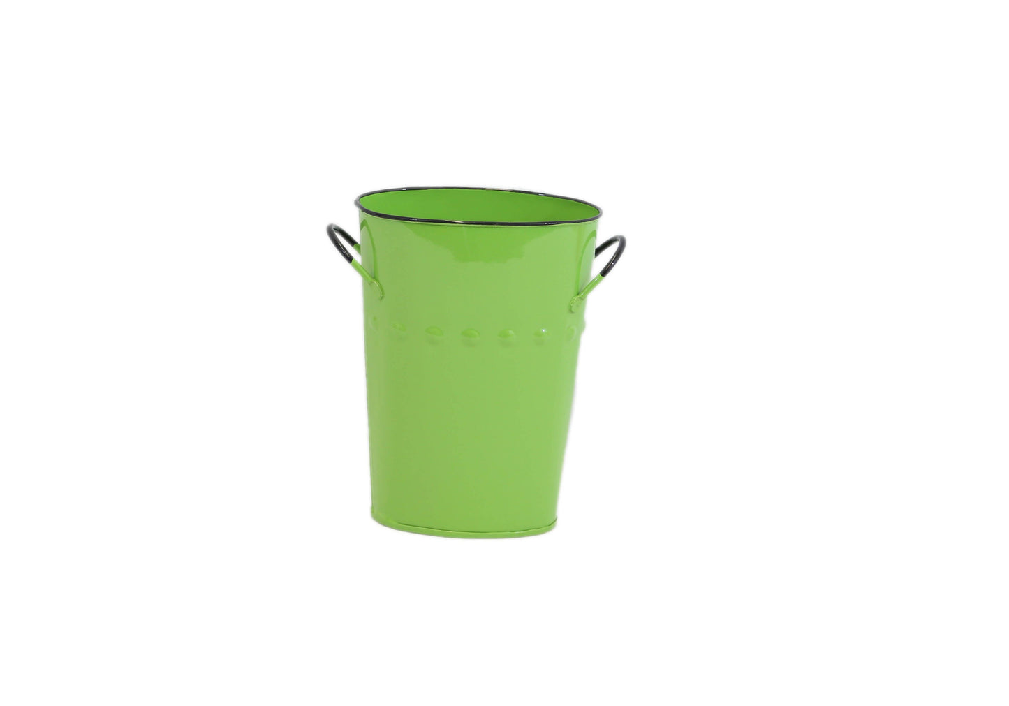 11" Oval French Bucket: Aqua