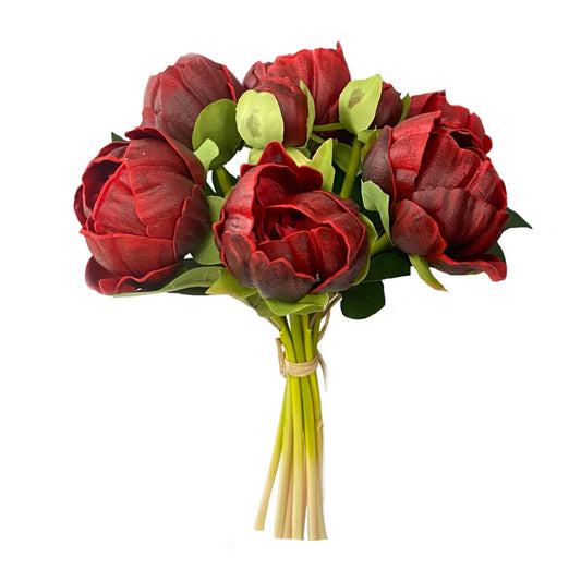10.5" Real Touch Peony Bouquet