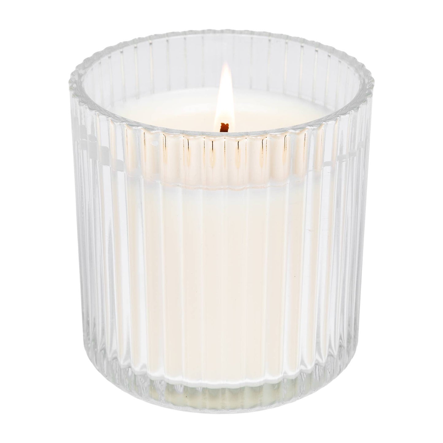 Spa Day 12 oz Soy Candle, Fluted Ribbed Jar - Decor & Gifts