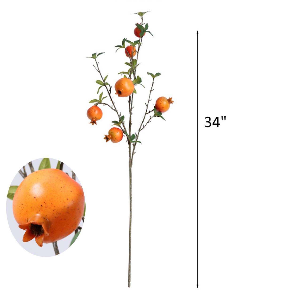 34" Pomegranate Branch
