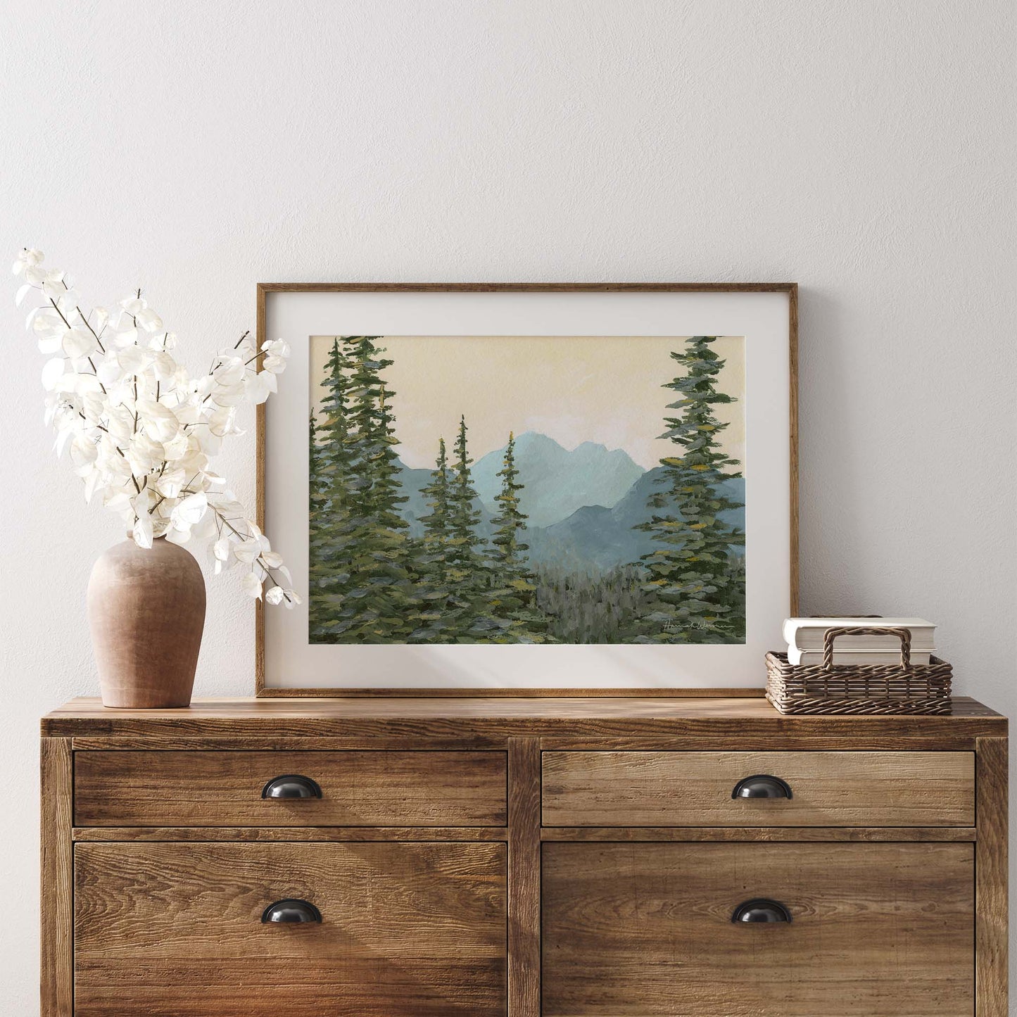 "Pokey Trees" Framed Print: 11x14