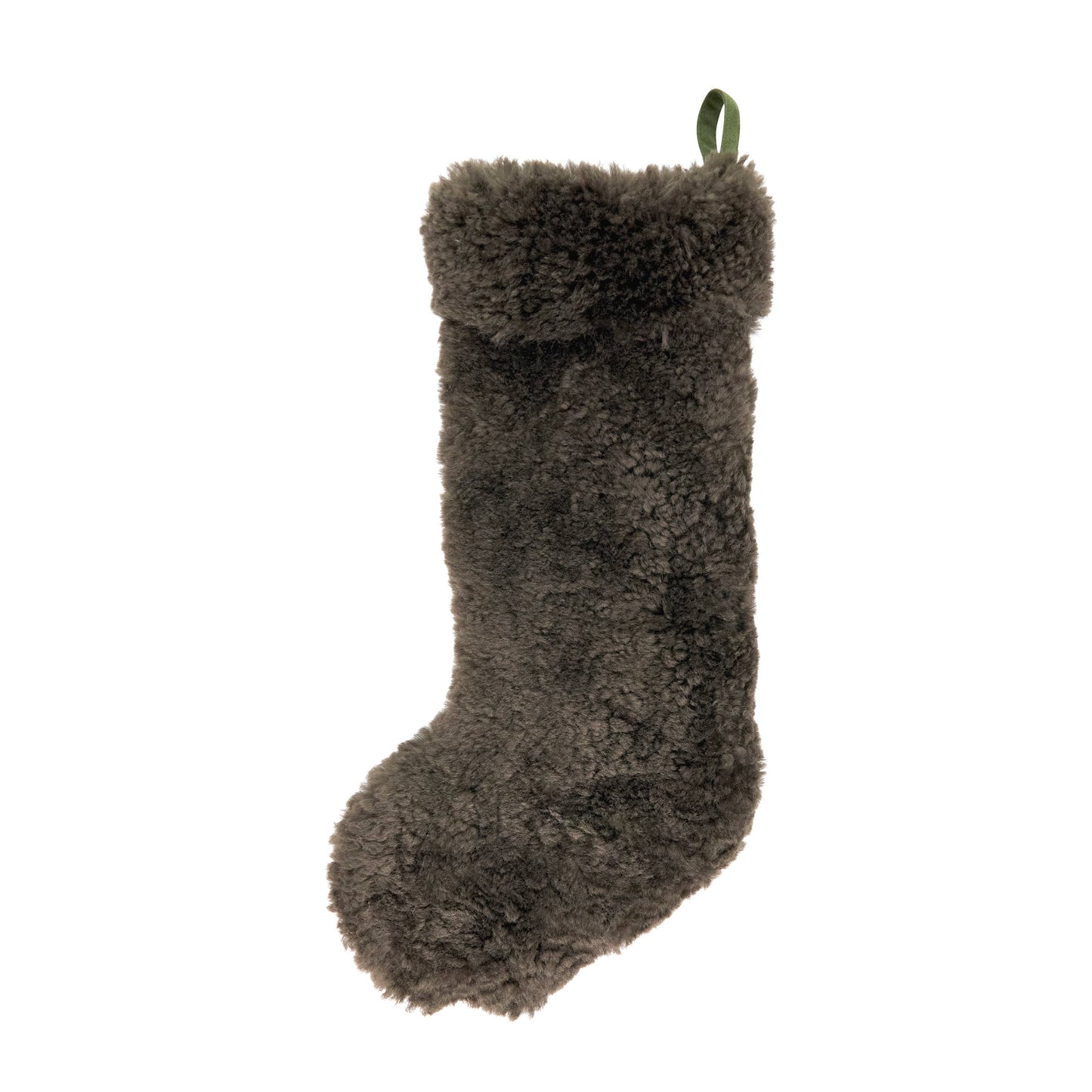 Cozy Lamb Fur Stocking: Ivory