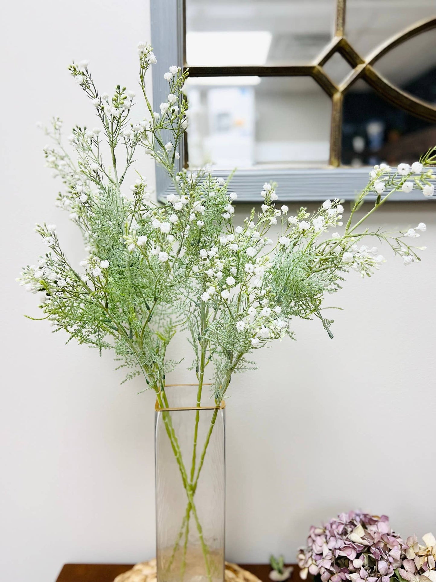 31" Frosted Soft touch Baby's Breath Spray