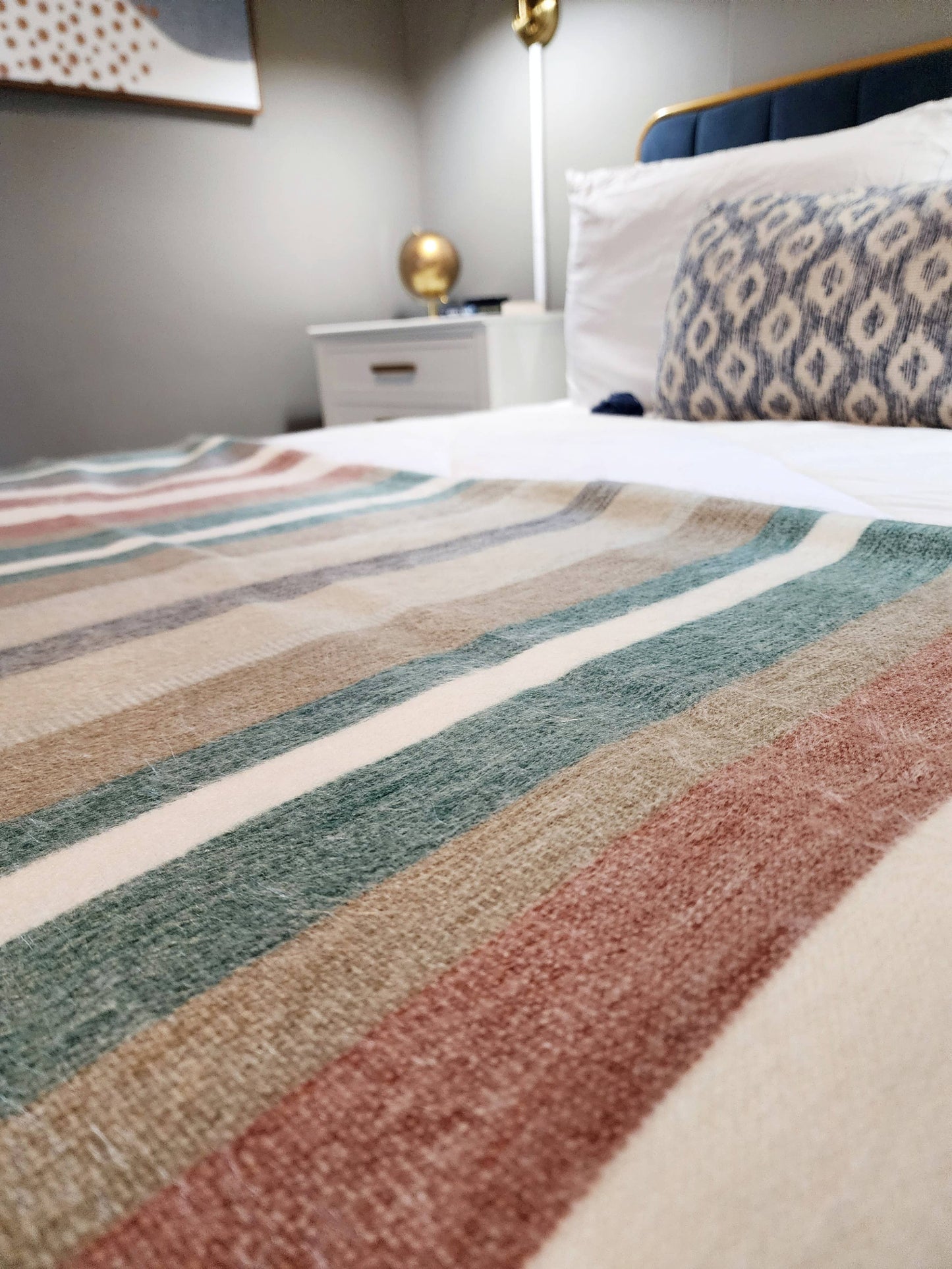 Alpaca Wool Throw Blanket