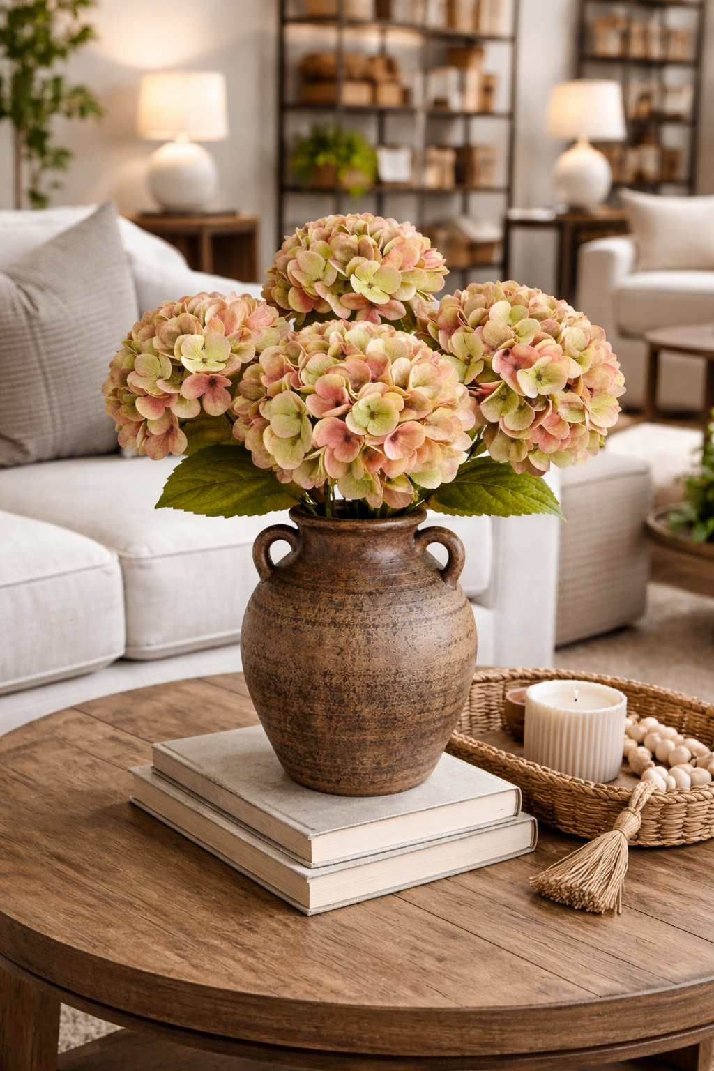 22" Soft Touch Hydrangea Stem