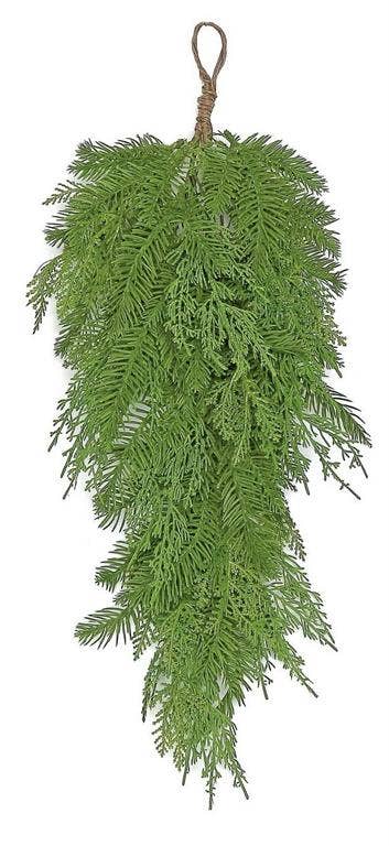 Mixed Nursery Greenery Hanging, Swag, 27", Green