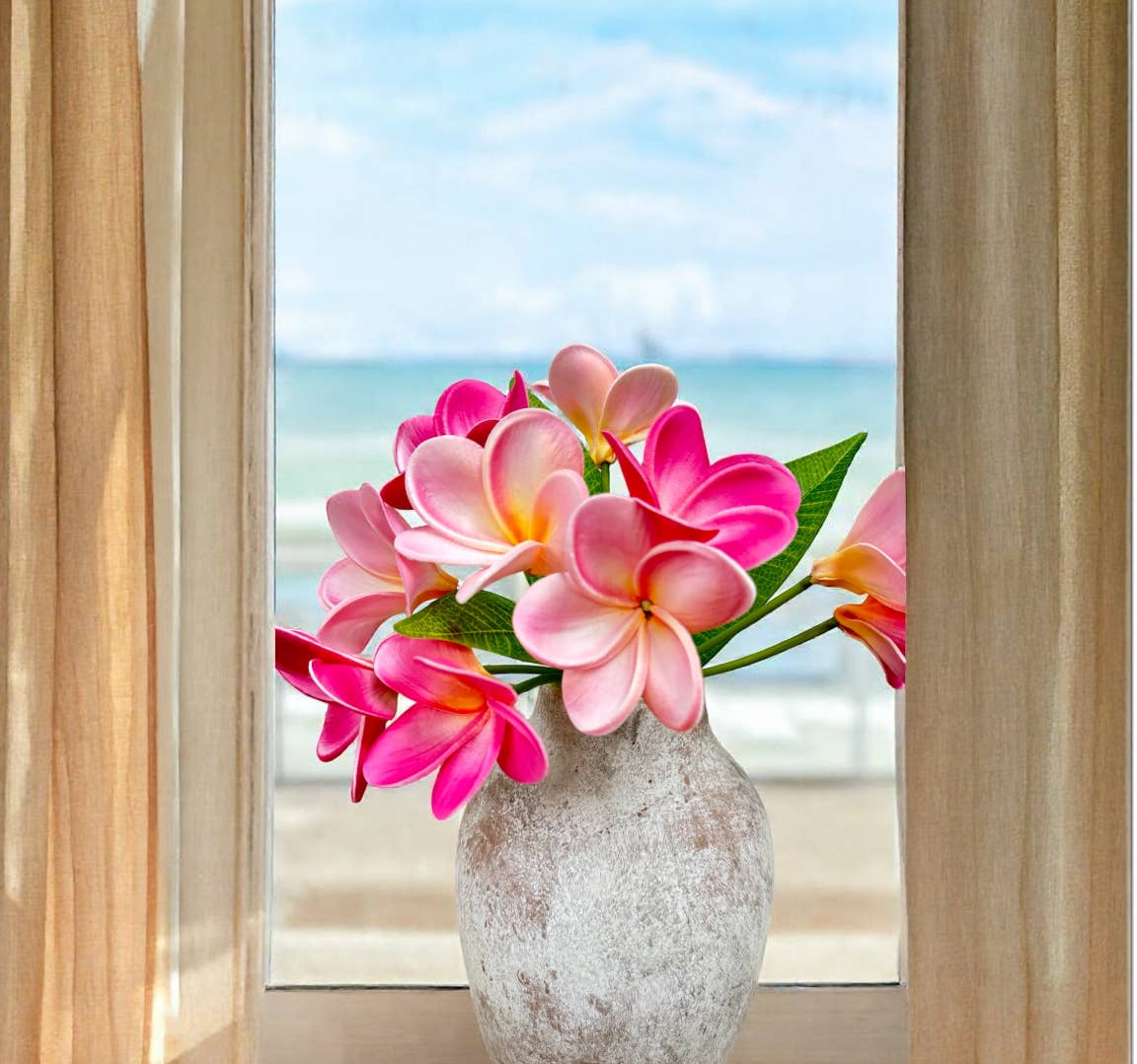 12' Real Touch Tropical Frangipani