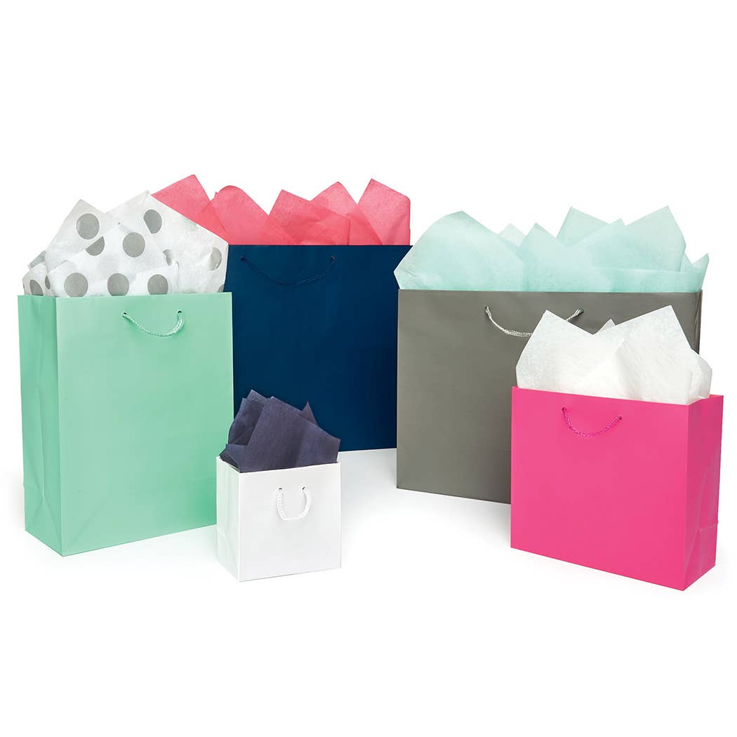 Matte Paper Cord Handle Gift Bags