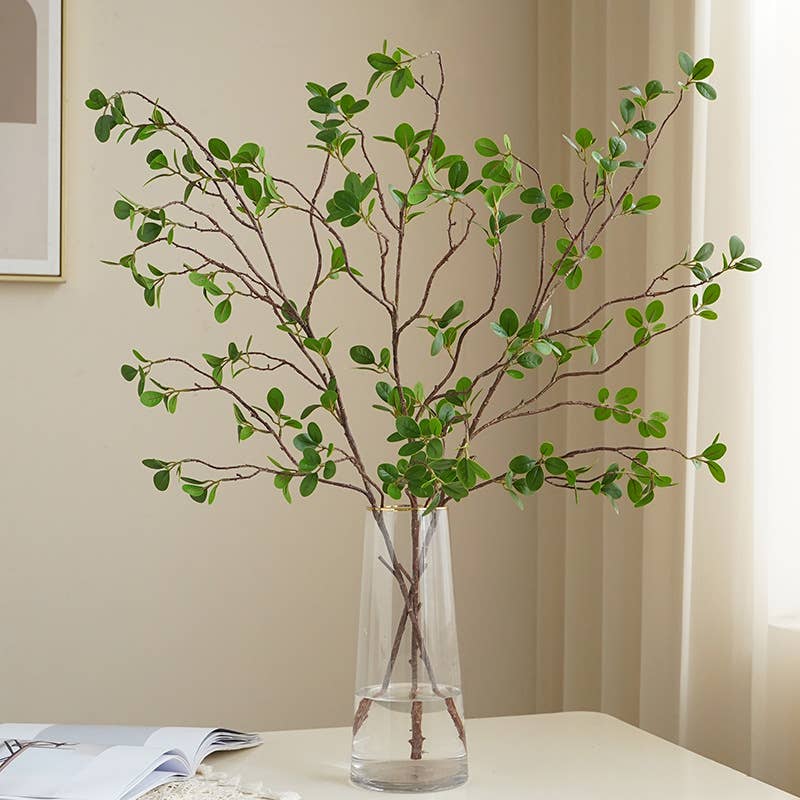 Real Touch Green Leaf Branch
