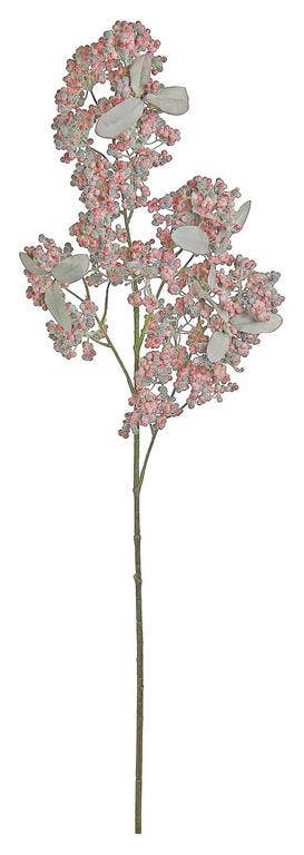 34” Frosty Seed Berry Spray,Burgundy
