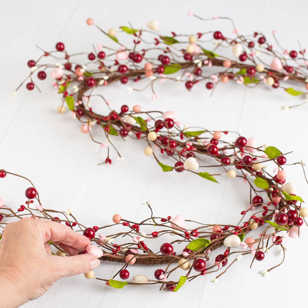 Red & Pink Berries Stem