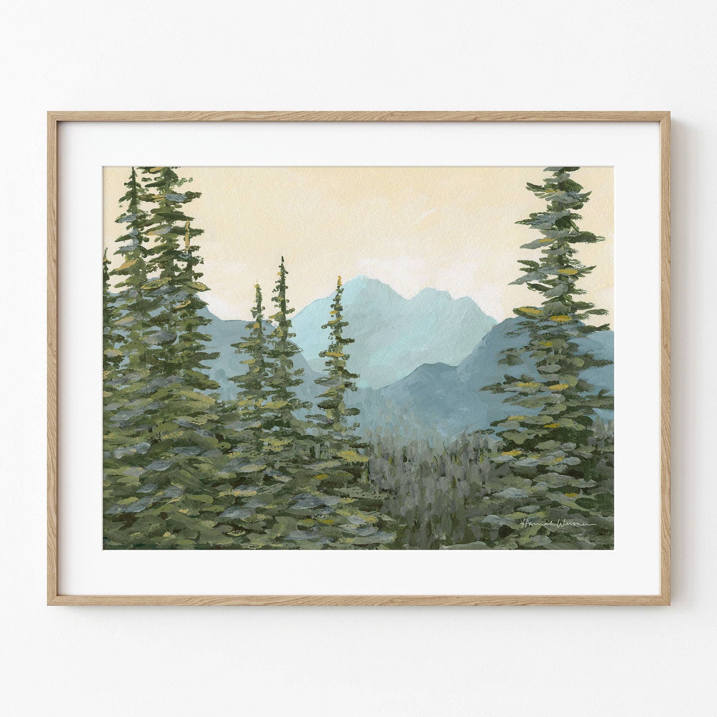 "Pokey Trees" Framed Print: 11x14