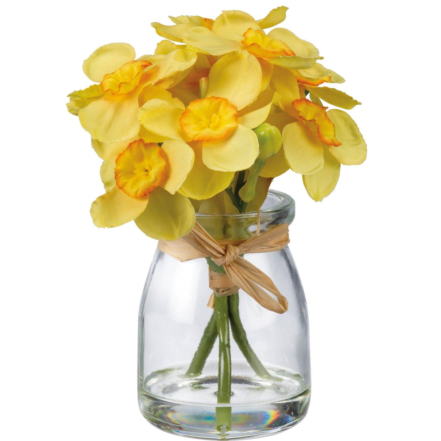 Yellow Narcissus in Bud Vase/Faux Water