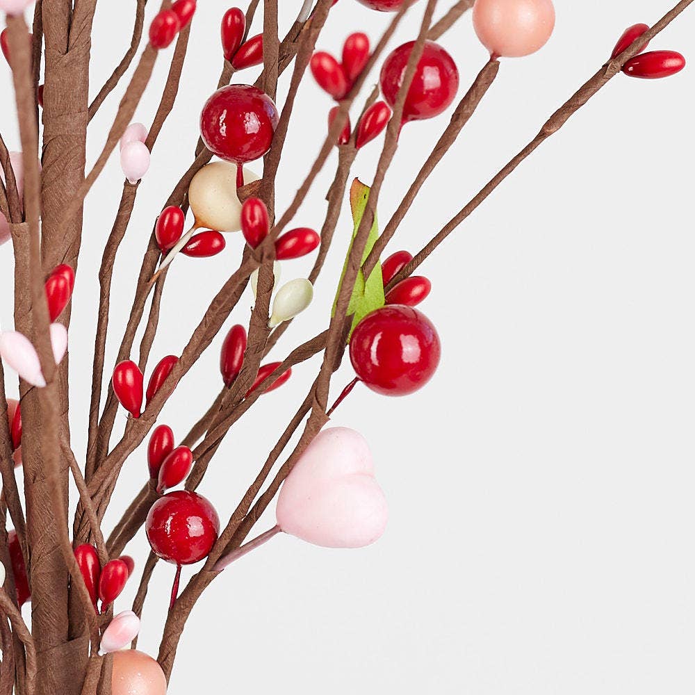 Red & Pink Berries Stem