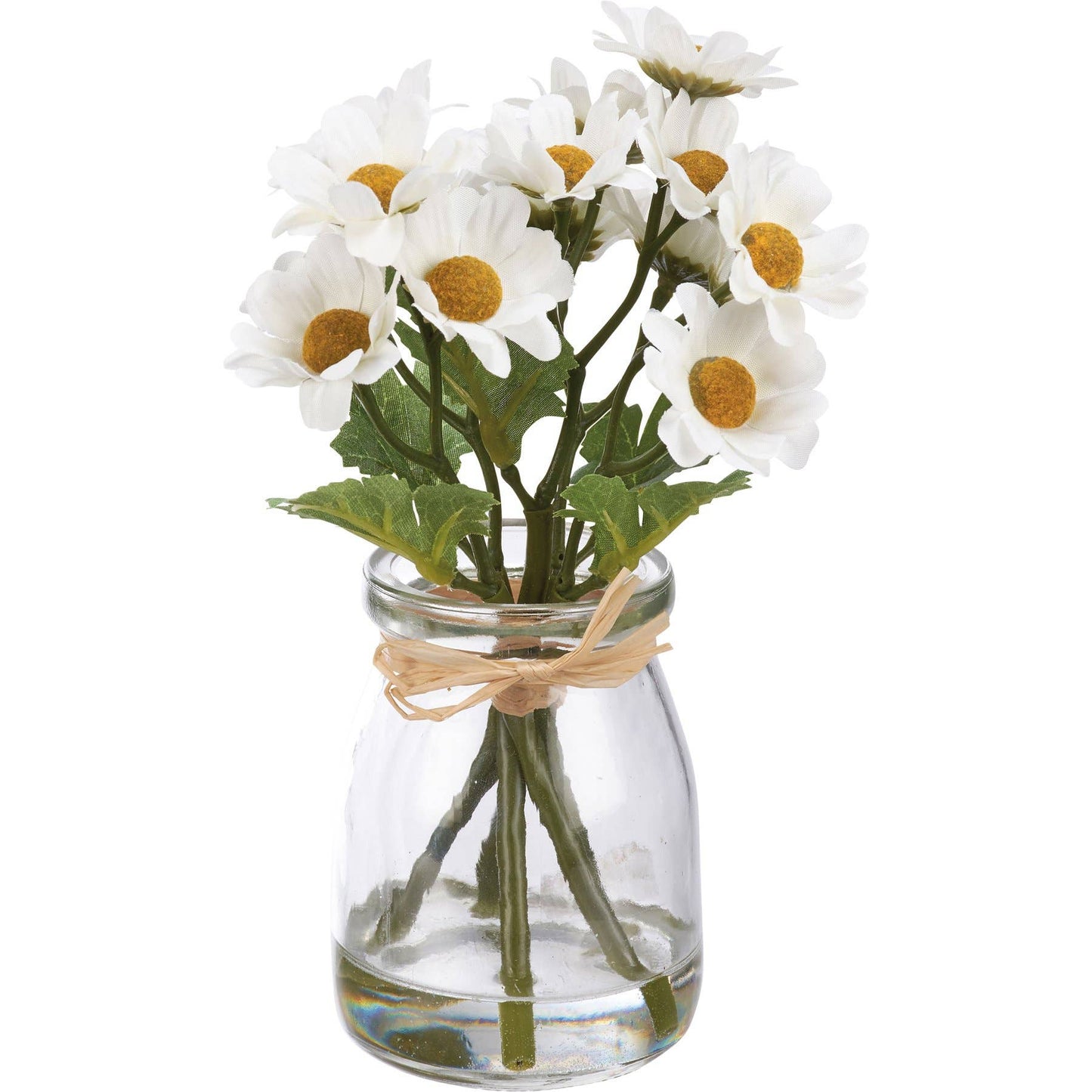 White Daisies in Bud Vase/Faux Water