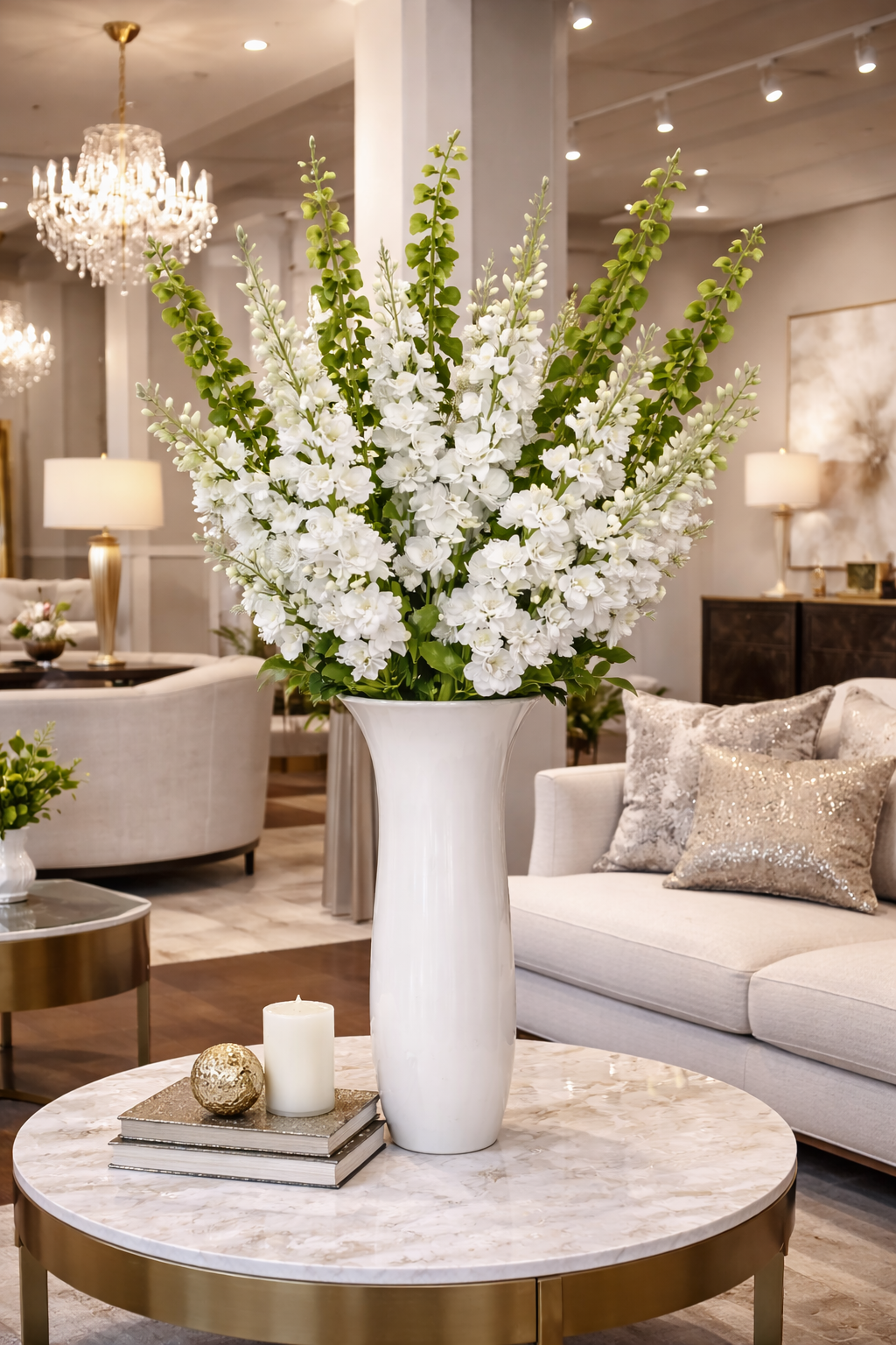 27" Real Touch Delphinium