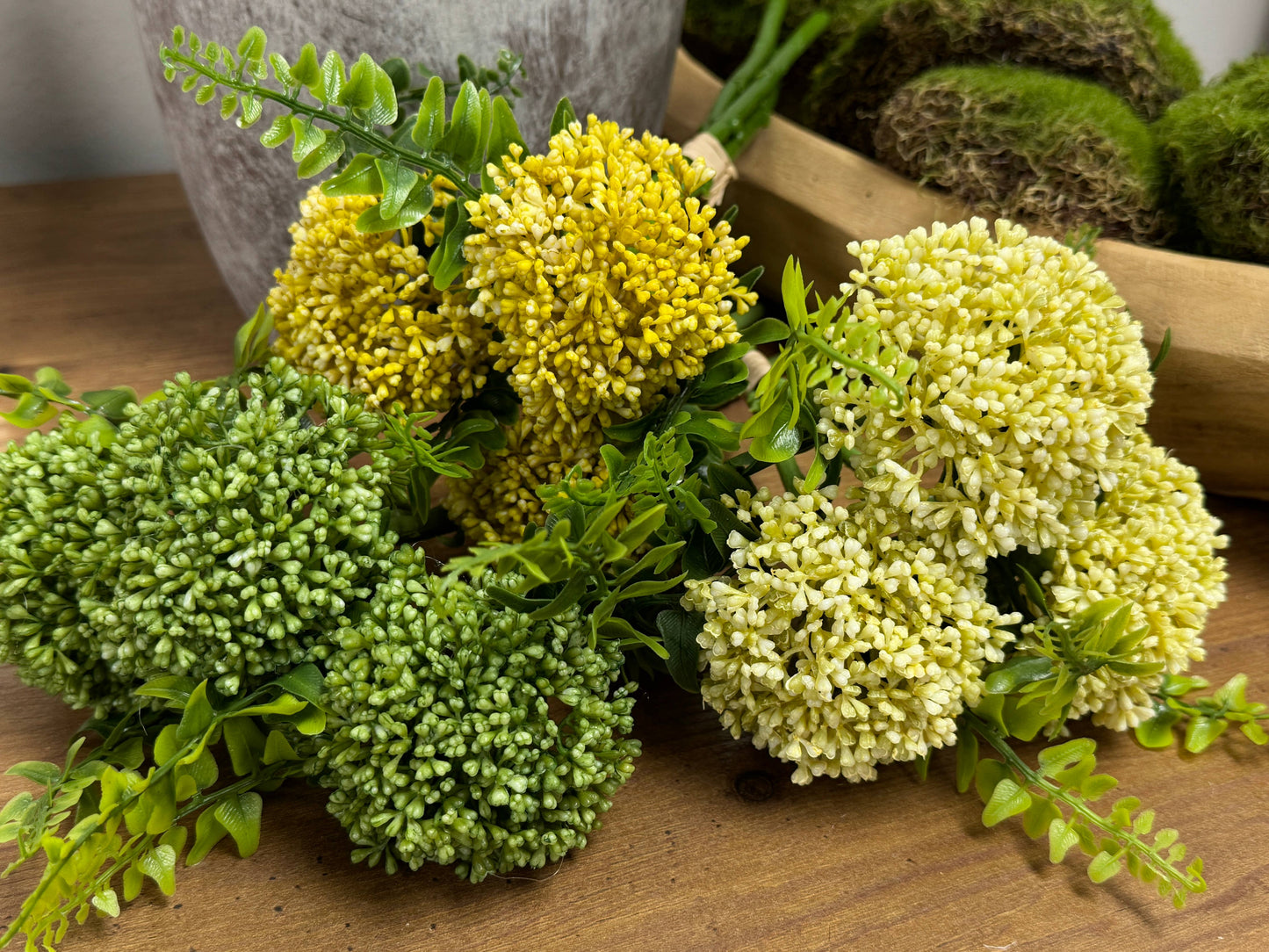 Berry Sedum Stems Bundle/3