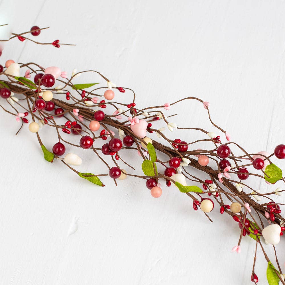 Red & Pink Berries Stem