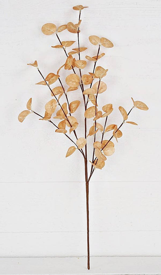 23" Silver Dollar Leaves-Beige